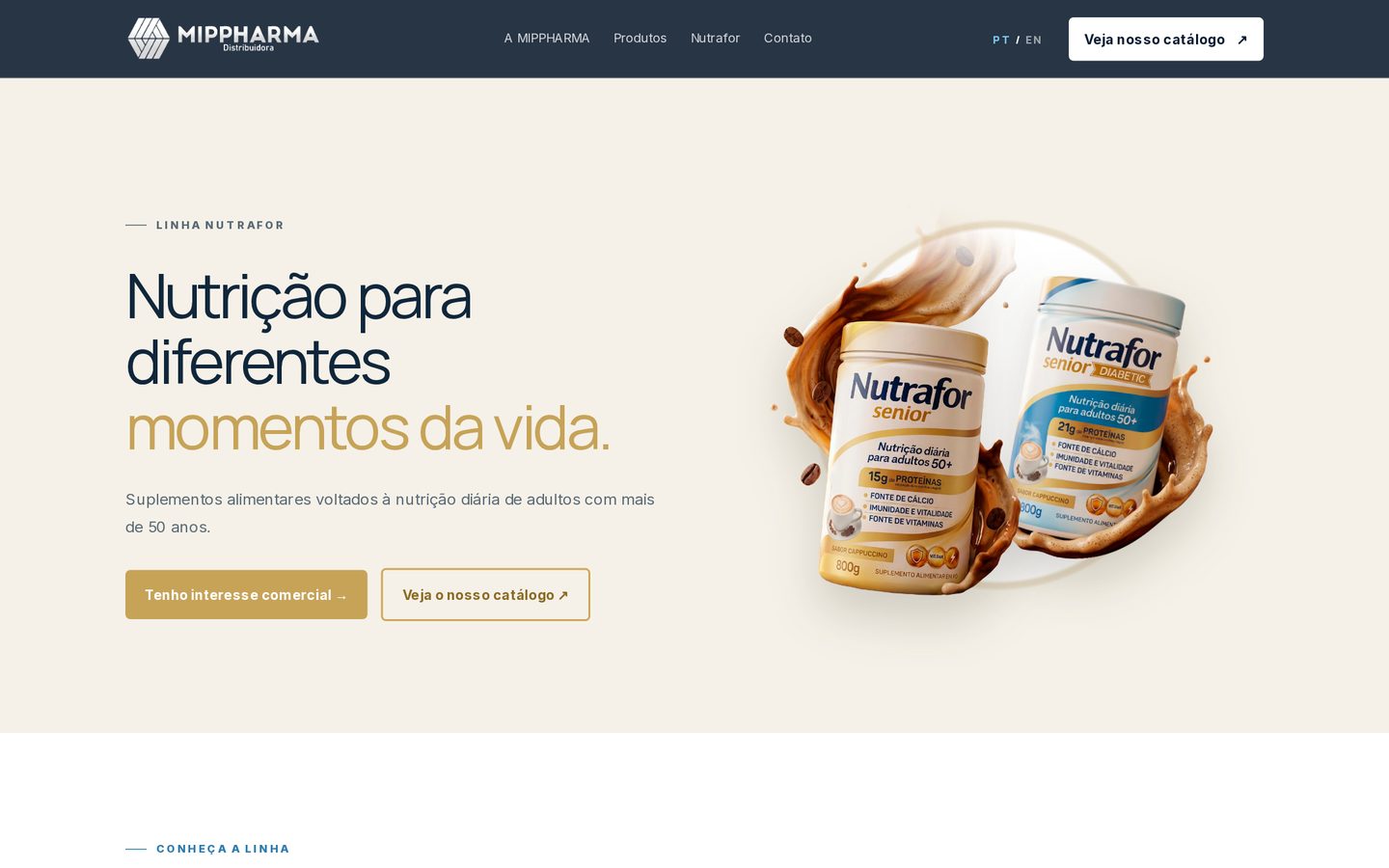 MIPPHARMA — página da marca Nutrafor