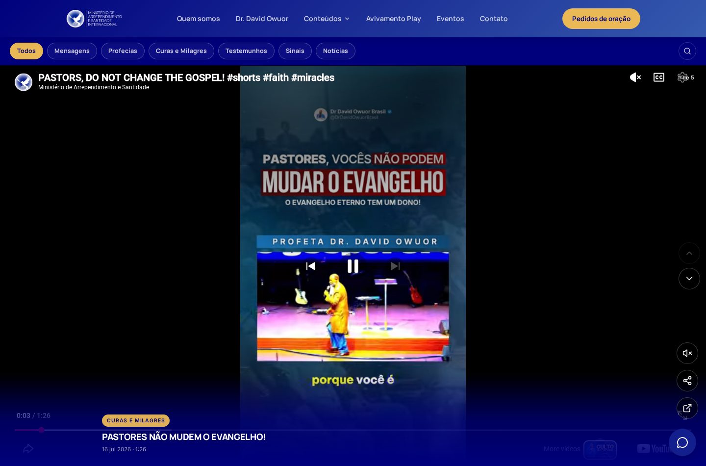 Avivamento Play — biblioteca de vídeos