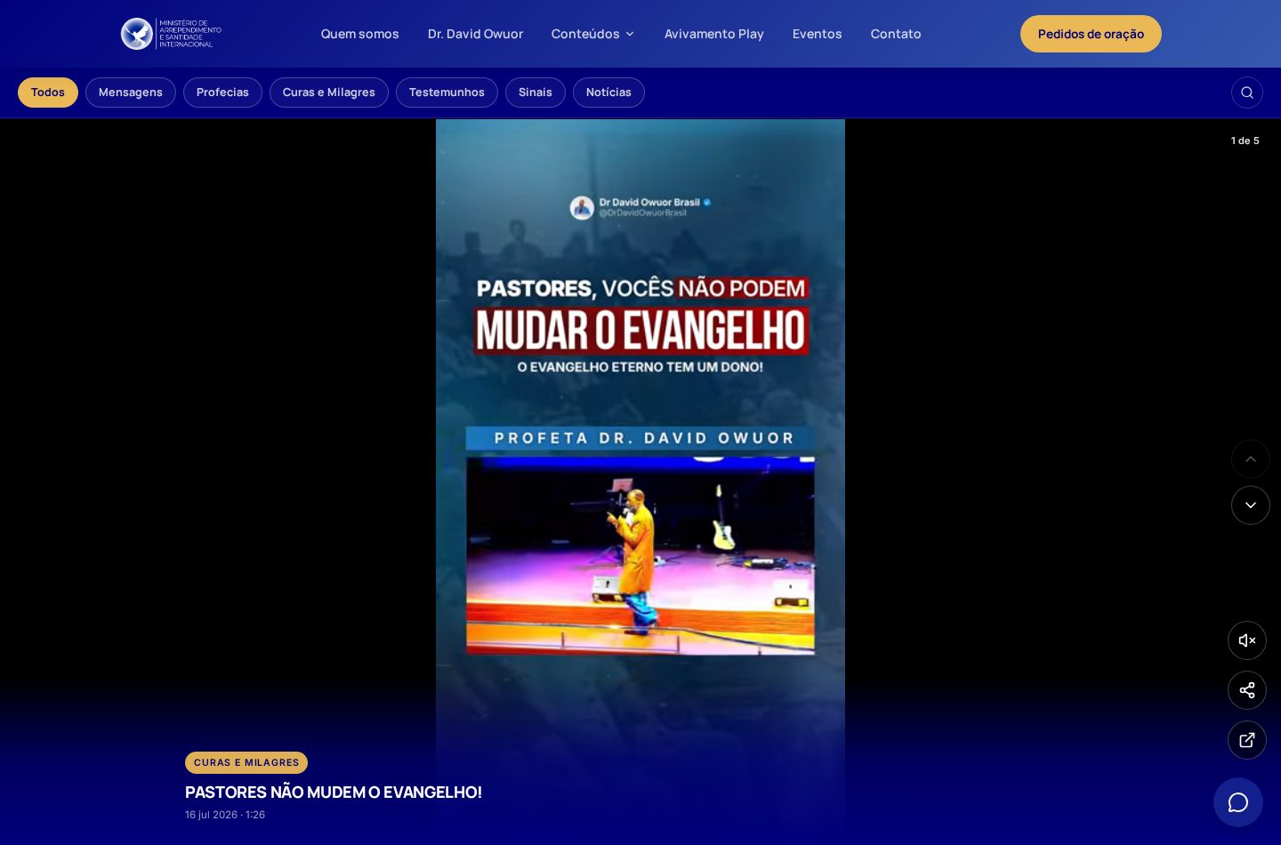 Avivamento Play — página de vídeo